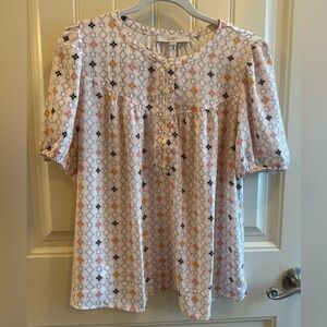 LOFT Multicolor Geometric Top